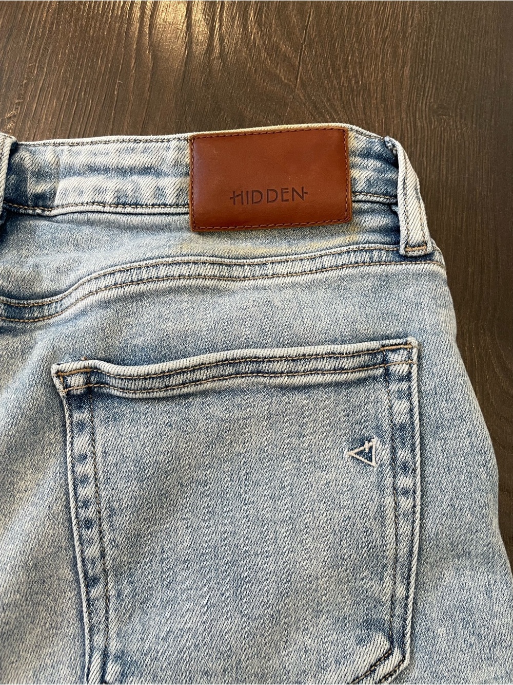 Hidden Los Angeles Jeans Straight Mom Jeans Size 31 Light Denim Designer - Picture 3 of 8